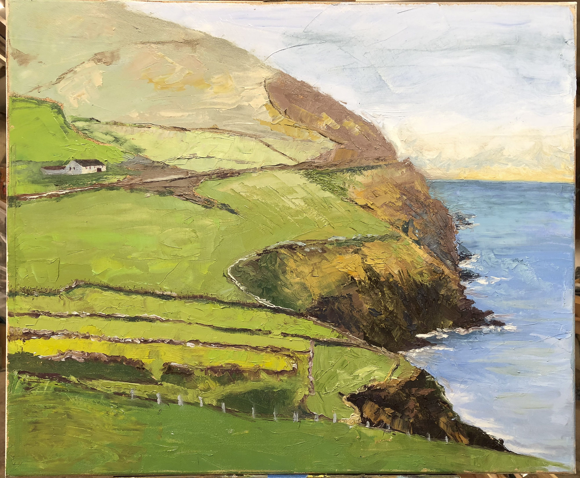 Oil painting of the west coast of Ireland